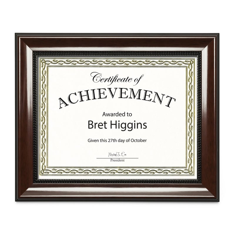 Geographics Parchment Certificates, 8-1/2" x 11", Serpentine Gold Foil, Pack Of 12 - Image 4